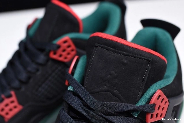 MaikeSneakers Air 4 Jordan GUCC Green-Varsity NRG Red Gorge AQ3816-063 Black 0803